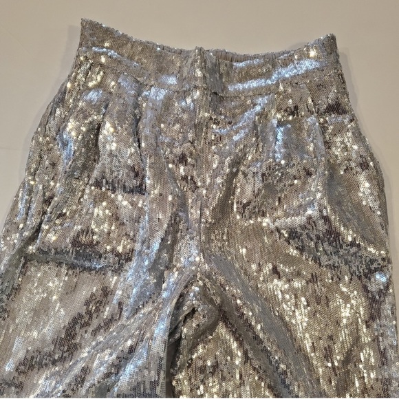 ANTHROPOLOGIE “Lula” Sequin Wide-Leg Trousers - Picture 5 of 7
